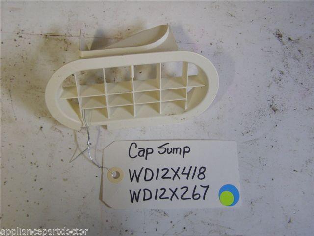 GE DISHWASHER WD12X418 WD12X267 Cap Sump USED PART GE DISHWASHER WD12X418 WD12X267 Cap Sump USED PART